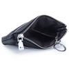 Monedero de piel auténtica para mujer, pequeño, fino, con cremallera, capa superior de piel de vaca, para guardar llaves y monedas.