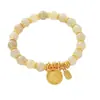 Pulseira de Cristal Dourado para Atrair Riqueza de Novo Estilo, Joia de Pulseira de Alto Padrão Estilo Chinês de Luxo Leve para Atrair Fortuna