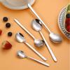 Cuchara de acero inoxidable 304 estilo coreano cuchara sopera doméstica creativa linda para comer niños cuchara pequeña cuchara cuchara venta al por mayor