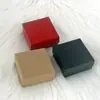 Caja de joyería de alta calidad caja de joyería caja de anillos caja de pendientes caja cuadrada al por mayor y al por menor en stock