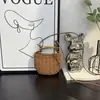 Bolso de Sardina de Diseño de Nicho 2025 Nuevo Bolso de Mano Tejido de Moda Casual Mini Bolso Cruzado de Hombro W