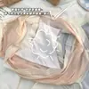 Calcinha Feminina de Seda de Gelo Sem Costura, Cintura Média, Ultrafina, Respirável, Renda, Tamanho Grande, Cobre o Quadril, Não Aperta, Calcinha para Jovem