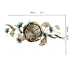 Sofá Estilo Lujo Ligero Moderno Pared de Fondo Decoración Reloj de Pared Habitación Metal Simple Sala de Estar Acero Inoxidable Titanio Colgante de Pared