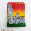Imán de Nevera Cultural y Creativo de la Torre Inclinada de Pisa Italiano de Resina Calcomanía Magnética Creativa de Souvenir de Viaje Manualidades Souvenir
