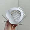 Pinza para el Cabello con Estampado de Leopardo en Forma de Corazón Plano Más Vendida Transfronteriza de Amazon, Pinza de Garra de Tiburón para Peinados Recogidos, Accesorios para el Cabello Europeos y Americanos