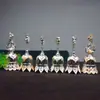 Campana metálica creativa, diseños de elefante, pavo real, vajra y forma de campana, adecuada para bares y restaurantes, utilizada para servir comida, moderna y artística, también adecuada para personas mayores