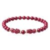 Pulsera Ruize Cinabrio Pixiu Alto Contenido Arena Oro Púrpura Pulsera Pixiu Año del Zodíaco para Mujer Pulsera de Arena al Por Mayor