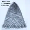 Cabeza de Red de Pesca con Red Simple, Raqueta Triangular Tejida a Mano con Cordaje Gris Colorido