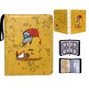 Álbum de Cartas Pokemon 4 Ranuras 9 Compartimentos Pokemon Cuero Colección Álbum Transfronterizo Dropshipping Tarjeta Cremallera Almacenamiento Álbum Bolsa