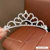 Corona de cumpleaños, tocado de princesa para mujer, corona de alta gama para niñas, pinza para el cabello, diadema para niñas pequeñas, accesorios para el cabello con diamantes
