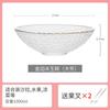 Phnom Penh Tigela de Vidro Transparente Tigela de Salada Doméstica Estilo Japonês Tigela de Frutas Utensílios de Mesa Criativos Popular na Internet Ins Tigela de Sobremesa Ninho de Pássaro