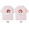Algodón Puro PeinadoEspecial de Verano para Parejas, Camisetas de Manga Corta Nuevas y Únicas de Verano de Nicho para Mujer