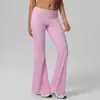 Pantalones largos de pierna ancha, estilo nuevo transfronterizo, ligeramente acampanados, de cintura alta, amigables con la piel, realzan el trasero, sin costuras, elásticos, casuales y deportivos, para fitness y yoga