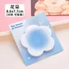 Notas adhesivas de color degradado en forma de corazón para estudiantes, notas de mensajes, pegatinas de etiquetas reutilizables lindas con forma especial