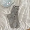 Meias Miu Estilo Ballet Renda Branca Lolita Doce Ins Cano Médio Verão Finas Jk Meias com Laço para Mulheres