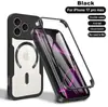 Adecuado para iPhone 18 Pro Max, funda de teléfono magnética transparente de colores, Apple 17 anticaídas, funda protectora simple, 16