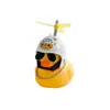Ventas Directas de Fábrica Adornos para Coche y Moto Patito Amarillo Casco de Celebridad de Internet Pato Rompevientos Exterior para Motocicleta