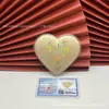 Amor no Dia dos Namorados Chinês Peça de Ouro em Forma de Coração 52mg Ouro Puro 999 Presente de Dia dos Namorados Chinês Ouro Casca d'Água Atacado