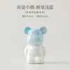 Figura de Oso de Cerámica con Esmalte de Cristal Horneado, Mascota de Té Creativa para Entusiastas del Té, Manualidad Linda para Decoración de Escritorio y Coche