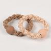 Sencillo Anillo para el Cabello con Cuentas Redondas que Combina con Todo Cuerda Básica para el Cabello Banda de Goma Gruesa de Alta Elasticidad Duradera para Mujer Sin Daño al Cabello Cuerda para Cola de Caballo