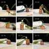 Palo de Sándalo Verde Tallado Hueco Flor de Loto Calabaza Montaña Colgante Accesorio para Teléfono Móvil Llavero Regalo
