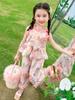 Conjunto de Chaleco de Verano para Niñas 2026 Nuevo Estilo Coreano Moderno Celebridad de Internet Infantil Conjunto de Dos Piezas con Borde de Volantes