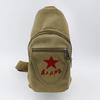 Bolsa Retro para Servir al Pueblo, Bolsa Estrella Roja, Bolso Cruzado de Lona Lei Feng, Bolso de Hombro Nostálgico Estrella Roja Verde, Venta al por Mayor por Fabricante
