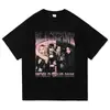 Camiseta Pink Journey 2025 Moda Retrô Roupas Masculinas e Femininas Retrô Harajuku Roupas de Alta Qualidade Camiseta de Algodão
