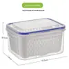 Com Certificação Fcm, Refrigeradores Transfronteiriços são Especialmente Equipados com Caixas de Vedação de Drenagem com Tampas, Caixas de Armazenamento para Refrigerador, Caixas de Conservação de Frutas e Verduras