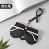 Estuche creativo y conveniente para gafas de diseñador japonés, estuche portátil de cuero de alta gama para gafas de sol de verano y gafas