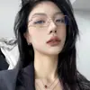Los Gafas Rectangulares y de Montura Estrecha con Borde Dorado Ascético de Sven Son Gafas Planas Estilo Japonés para Niños y Niñas Que Pueden Equiparse con Lentes para Miopía y Luz Azul