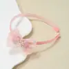 Nueva Diadema de Malla con Lentejuelas de Alta Calidad Europea y Americana para Niñas Estilo Dulce y Lindo de Princesa Accesorio para el Cabello con Lazo