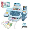 Caja Registradora de Juguete para Tienda de Conveniencia Infantil, Set Educativo de Frutas y Dulces para Niñas, Juguetes de Juego de Rol