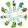 Clipes de Papel Grandes da Série Shrek Material de Escritório Clip de Papel Criativo Fofo Agulha em Forma de U Marcador de Página de Desenho Animado em PVC