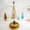 Venta al por mayor de fábrica Amazon INS Celebridad de Internet Árbol de vela aromática navideña Flujo de aire Árbol Portavelas Giratorio Linterna