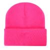 Placa de Luz de Color Sólido Amazon Gorro de Lana Acrílico para Hombres y Mujeres Parejas Europeo y Americano Otoño e Invierno Tejido Negro y Blanco Gorro Pulóver