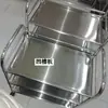 Estante de Comida para Restaurante de Olla Caliente de Acero Inoxidable, Parrilla de Brochetas de Tres Niveles, Carrito de Restaurante, Almacenamiento de Cocina, Almacenamiento Multicapa