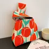Bolsa de la Fortuna de Año Nuevo Bolsa Roja de la Suerte Bolso Tejido Nuevo Bolso Rojo de Año Nuevo para Mujer Bolsa de Regalo para Fiesta Anual Bolso al por Mayor