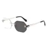Gafas de Sol Polarizadas sin Marco para Hombres y Mujeres, Protección UV, Ciclismo, Conducir, Gafas de Sol a la Moda
