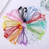 Elásticos de Cabelo DIY Atacado Sem Costura DIY Pequenos Anéis de Couro Material Manual Fivela Dois-Em-Um Nós Manuais