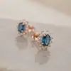Pendientes Clásicos de Alta Gama, Pendientes de Nicho de Lujo Ligero, Pendientes Chapados en Oro de Alta Gama, Accesorios Versátiles Personalizados con un Estilo Sencillo y Elegante