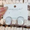 Pendientes Geométricos de Concha Exquisitos y Versátiles para Mujer, Diseño de Nicho, Lujo Ligero, Pendientes de Moda, Accesorios de Oreja Vintage