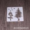 Departamento de animais transfronteiriços Desenho animado Pintura Modelo Crianças Ferramentas pintadas à mão Pintura de parede de pedra Spray Flor Oca DIY Modelo Régua