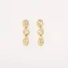 Pendientes Minimalistas de Metal con Circonita de Alta Gama, Moda de Lujo Ligero, Pendientes Largos Únicos, Diseño de Nicho, Exquisitos Accesorios para Orejas
