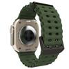 Adecuado para Apple Watch Ultra 9876543210ª Generación Correa de Reloj de Silicona Marina Transpirable de Doble Botonadura