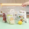 Saco de conservação de alimentos de qualidade alimentar, espessamento doméstico, refrigerador, congelamento, bolsa especial de vedação de bolso para alimentos, bolsa compactadora de duas nervuras