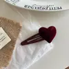 Pinza para el pelo con forma de corazón flocado de hada pequeña Pinza para el pelo con forma de corazón para niña Pinza para el pelo con forma de corazón para niña Pinza para el flequillo Pinza lateral Pinza para pelo roto