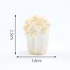 Simulación Flammulina velutipes Pleurotus eryngii Juego de Comer Champiñón DIY Decoraciones Accesorios de Bolsa Ciega Mini Coche Escritorio Pequeños Adornos