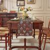 Caminho de Mesa Borla Floral Retrô Americano Novo Transfronteiriço Jacquard Toalha Capa para Mesa de Centro/TV Corredor de Cama