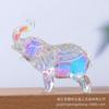 Estilo Moderno Simples Ab Figurine de Animal Elefante Colorido Decoração de Sala de Estar Ornamento de Artesanato de Cristal de Mesa Pet de Chá